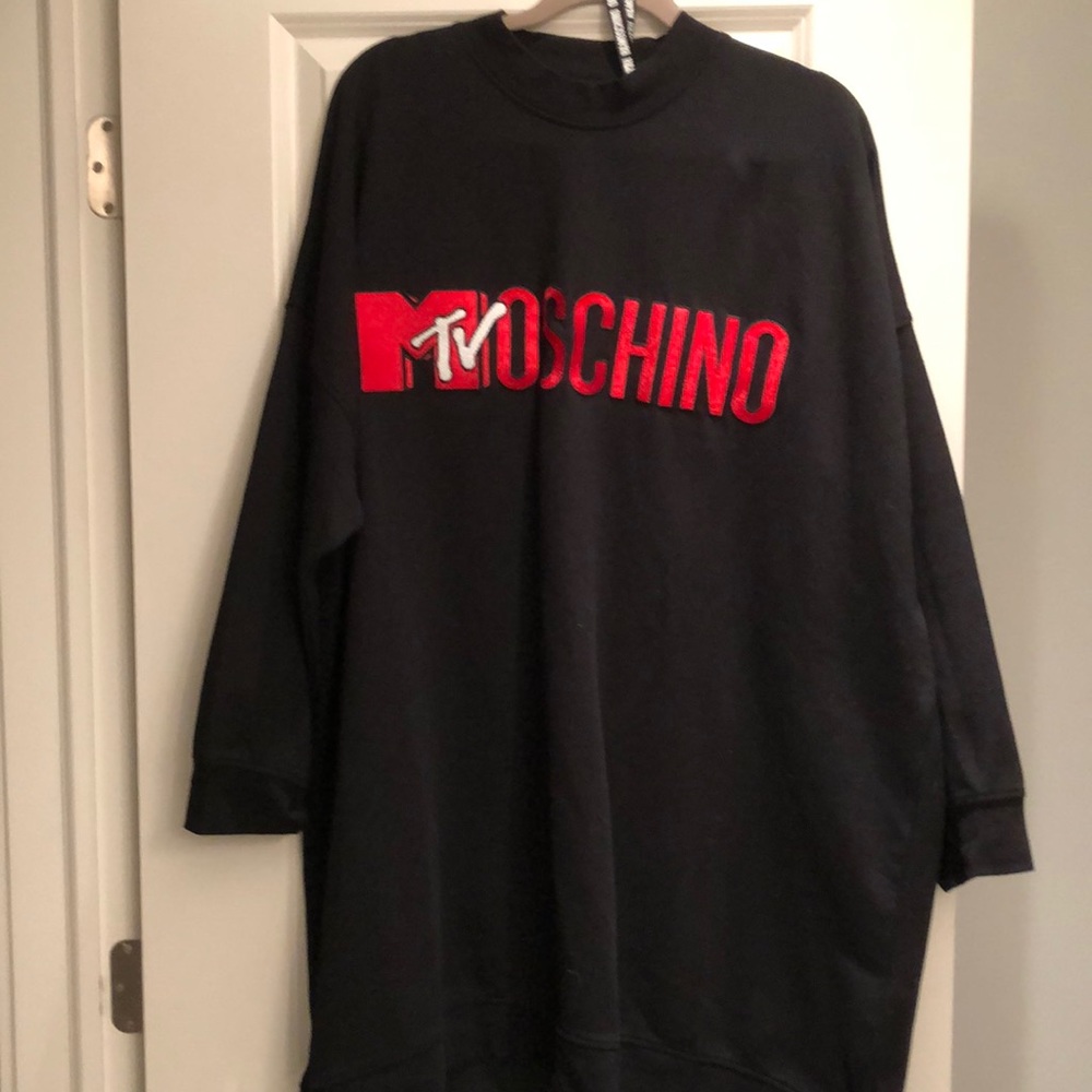 H&M Moschino Oversized Sweatshirt Dress